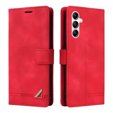 SKALO Samsung A54 5G Lompakkokotelo PU-nahkaa - Punainen