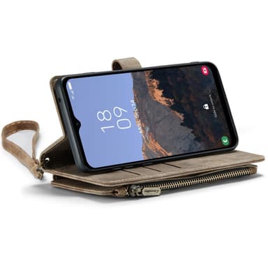 CaseMe Samsung A34 5G CaseMe Big Wallet Lompakkokotelo - Ruskea