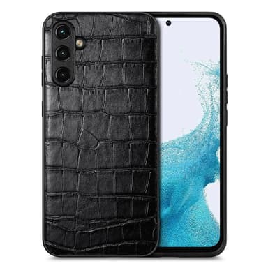 SKALO Samsung A54 5G Crocodile PU Nahka Hybrid Suojakuori - Musta