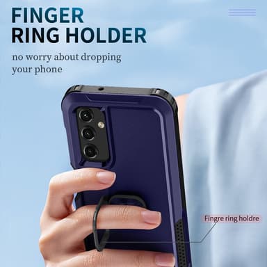SKALO Samsung A54 5G Armor Hybridi metallirengas kuori - Sininen