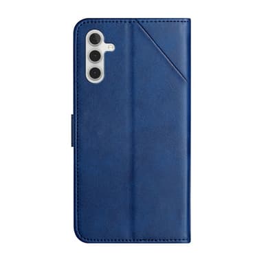 SKALO Samsung A34 5G Kohokuvioitu PU Nahka Lompakkokotelo - Sininen