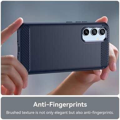 SKALO Samsung A54 5G Armor Carbon Iskunkestävä TPU suojakuori - Sininen