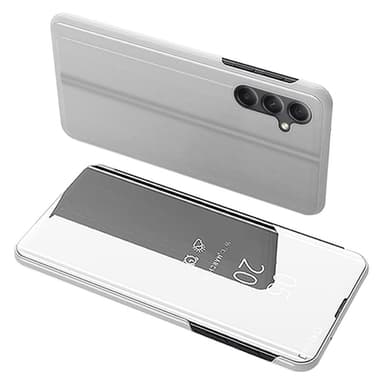 SKALO Samsung A34 5G Clear View Mirror Lompakko - Hopea