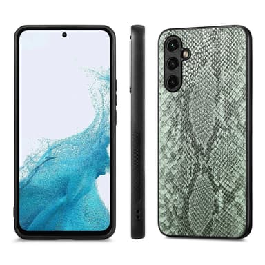 SKALO Samsung A54 5G Snakeskin PU-nahka hybridi Suojakuori - Vihreä