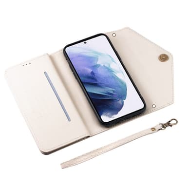 SKALO Samsung A54 5G Evelope Clutch 8-Lokeroa - Valkoinen