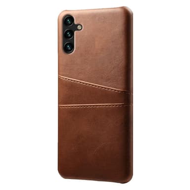 SKALO Samsung A54 5G PU-nahkainen Korttikotelo - Tummanruskea