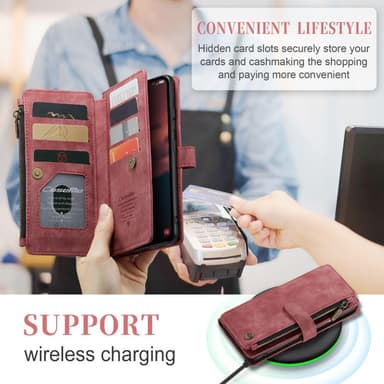 CaseMe Samsung A54 5G CaseMe Big Wallet Lompakkokotelo - Punainen