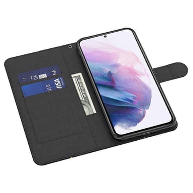 SKALO Samsung A34 5G Marmori 3D Lompakkokotelo