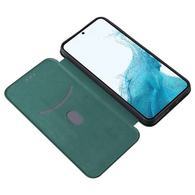 SKALO Samsung A54 5G Carbon Fiber Lompakkokotelo - Vihreä