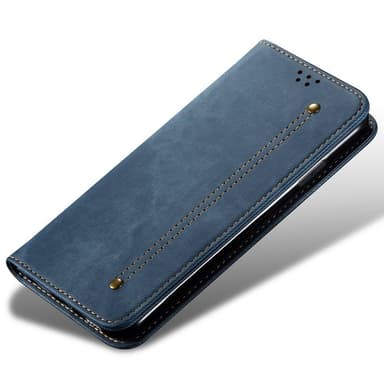 SKALO Samsung A54 5G Jeans Lompakkokotelo - Sininen