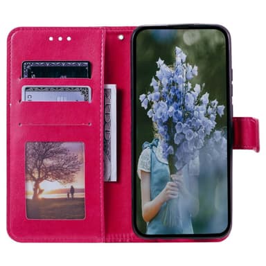 SKALO Samsung A14 4G/5G Mandala lompakkokotelo - Cerise
