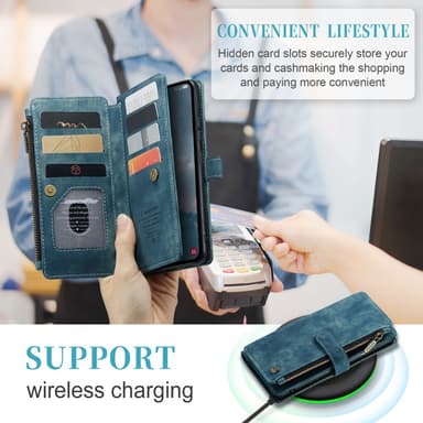 CaseMe Samsung A54 5G CaseMe Big Wallet Lompakkokotelo - Sininen