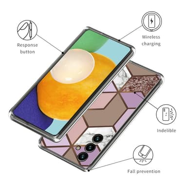 SKALO Samsung A54 5G Marmori TPU kuori - #2