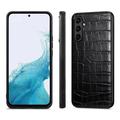 SKALO Samsung A54 5G Crocodile PU Nahka Hybrid Suojakuori - Musta