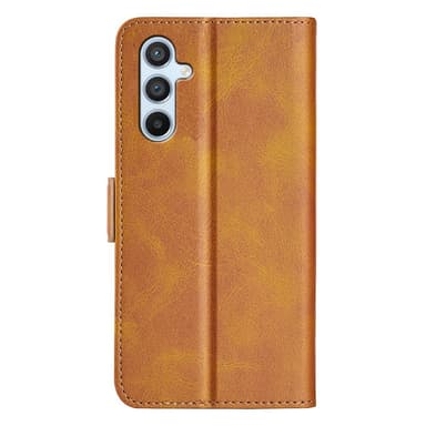 SKALO Samsung A54 5G Premium Wallet Lompakkokotelo - Vaaleanruskea