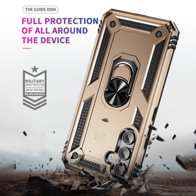 SKALO Samsung A54 5G Armor Hybridi metallirengas kuori - Kulta