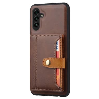 SKALO Samsung A54 5G PU-nahkainen Suojakuori Lompakolla - Ruskea