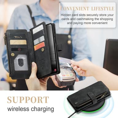 CaseMe Samsung A54 5G CaseMe Big Wallet Lompakkokotelo - Musta