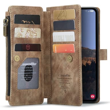 CaseMe Samsung A54 5G CaseMe Big Wallet Lompakkokotelo - Ruskea