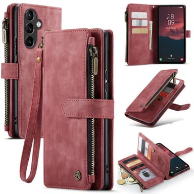 CaseMe Samsung A54 5G CaseMe Big Wallet Lompakkokotelo - Punainen