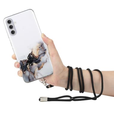 SKALO Samsung A14 4G/5G Mobiilikauluksen suojakuori - Musta