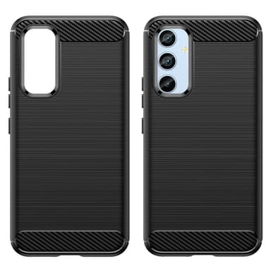 SKALO Samsung A54 5G Armor Carbon Iskunkestävä TPU suojakuori - Musta