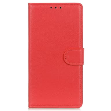 SKALO Samsung A14 4G/5G Litchi Lompakkokotelo - Punainen