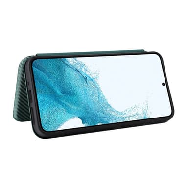 SKALO Samsung A54 5G Carbon Fiber Lompakkokotelo - Vihreä