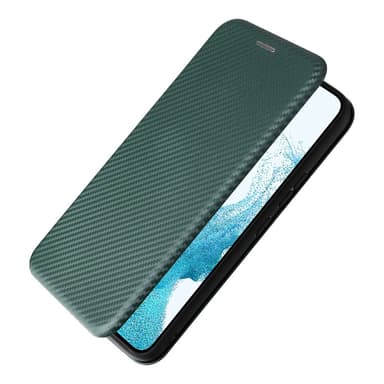 SKALO Samsung A54 5G Carbon Fiber Lompakkokotelo - Vihreä