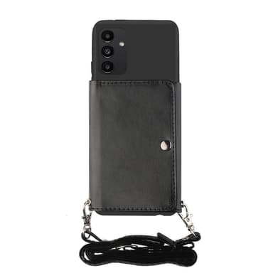 SKALO Samsung A34 5G TPU-Suojakuori with Heart Wallet - Musta