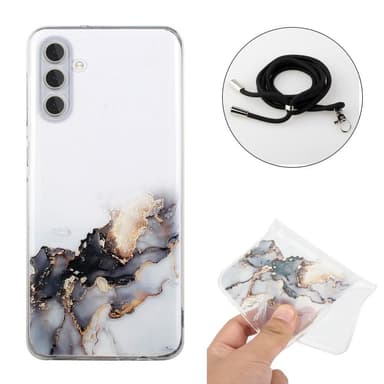 SKALO Samsung A14 4G/5G Mobiilikauluksen suojakuori - Musta