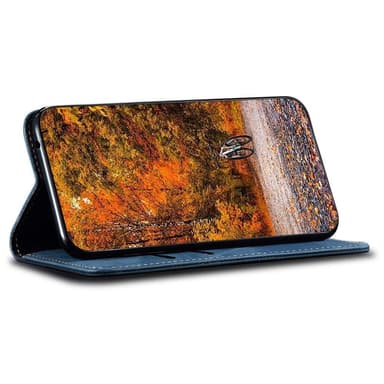 SKALO Samsung A54 5G Jeans Lompakkokotelo - Sininen