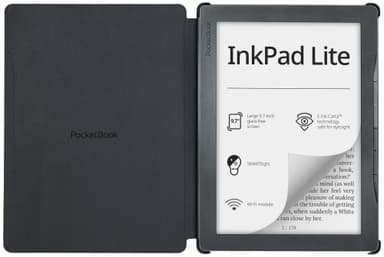 PocketBook InkPad Lite e-lukulaitteen suojakuori (musta)