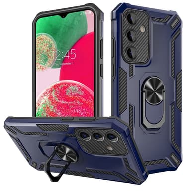 SKALO Samsung A34 5G Armor Hybridi metallirengas kuori - Sininen