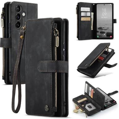 CaseMe Samsung A54 5G CaseMe Big Wallet Lompakkokotelo - Musta