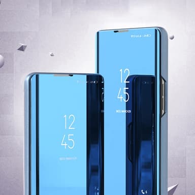 SKALO Samsung A34 5G Clear View Mirror Lompakko - Hopea