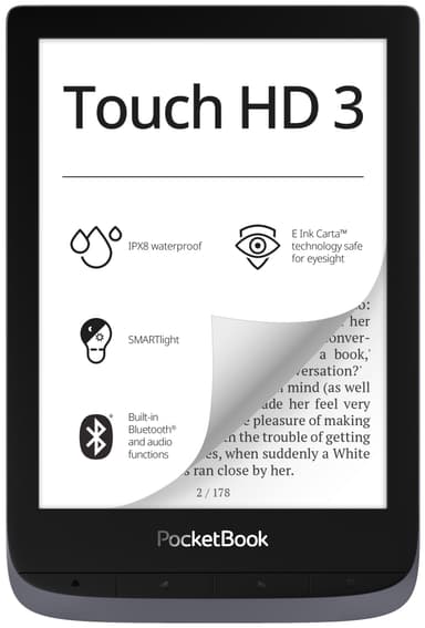 Pocketbook Touch HD 3 e-kirjan lukulaite 16 GB (harmaa)