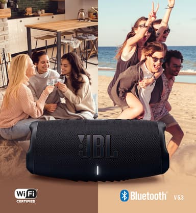 JBL Charge 5 WIFI kannettava kaiutin (musta)