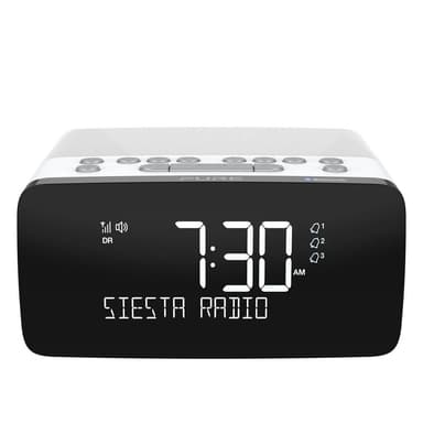 PURE FM/DAB/DAB+/BT/Qi Siesta Charge Kelloradio Polar