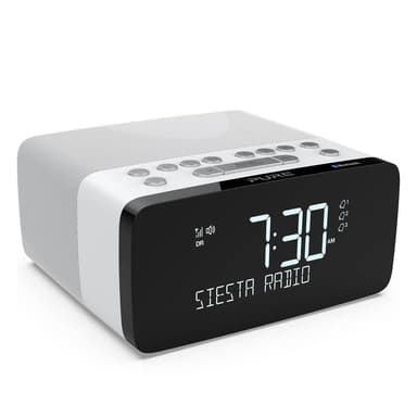 PURE FM/DAB/DAB+/BT/Qi Siesta Charge Kelloradio Polar