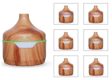 Ilmankostutin/Aromihajotin puinen design 300ml, Vaalea puu