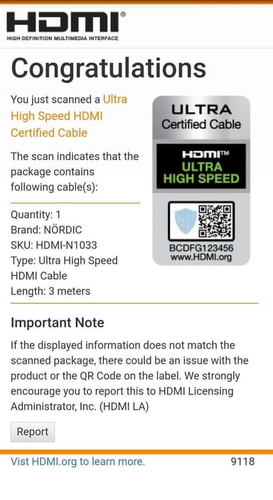 NÖRDIC-SERTIFIOIDUT KAAPELIT 3 m Ultra High Speed ​​HDMI 2.1 8K 60Hz 4K 120Hz 48Gbps Dynamic HDR eARC VRR Nylon punottu kaapeli kullatut liittimet