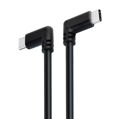 NÖRDIC 50cm 10Gbps 5A Power Delivery PD100W Emarker USB3.2 Gen2 USB-C to C pikalatauskaapelilla