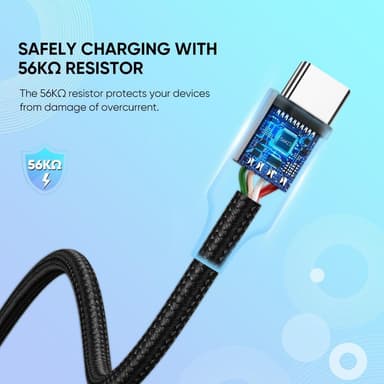 Ugreen USB C uros USB urospuolinen lataus 3A 480Mbps 50cm