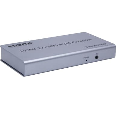 NÖRDIC-järjestelmän laajennus HDMI 4K60Hz:lle, silmukkalähtö 2xUSB ja R/L-stereo Cat6:n yli 60 metriin asti