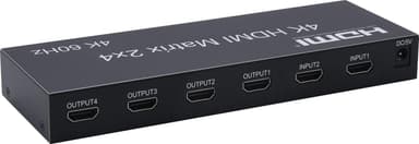 NÖRDIC HDMI Switch 2-4 Audio Extractorilla, 4Kx2K 60Hz, HDCP 2.2