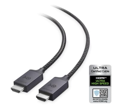 Cable Matters sertifioitu erittäin nopea HDMI2.1 AOC optinen kuitukaapeli 5 m 8K 60 Hz 4K 120 Hz 48 Gb/s Dynamic HDR, eARC, VRR