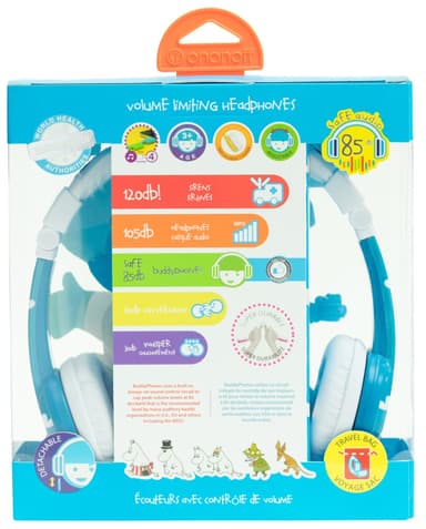 BuddyPhones lasten on-ear kuulokkeet (Muumipeikko)