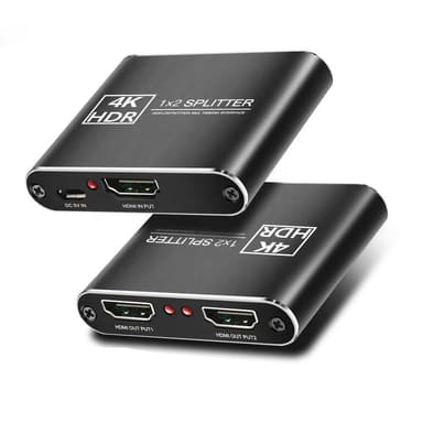 NÖRDIC jakaja 1–2 HDMI 4K 30 Hz 3D, metallia