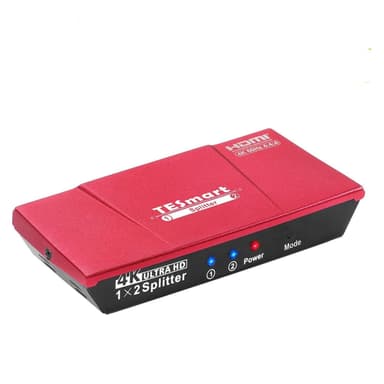 NÖRDIC HDMI 2.0 4K 60 Hz, 4:4:4 jakaja 1–2 EDID 18 Gb/s CEC HDR, Dolby ja DTS, LPCM7.1 Metal